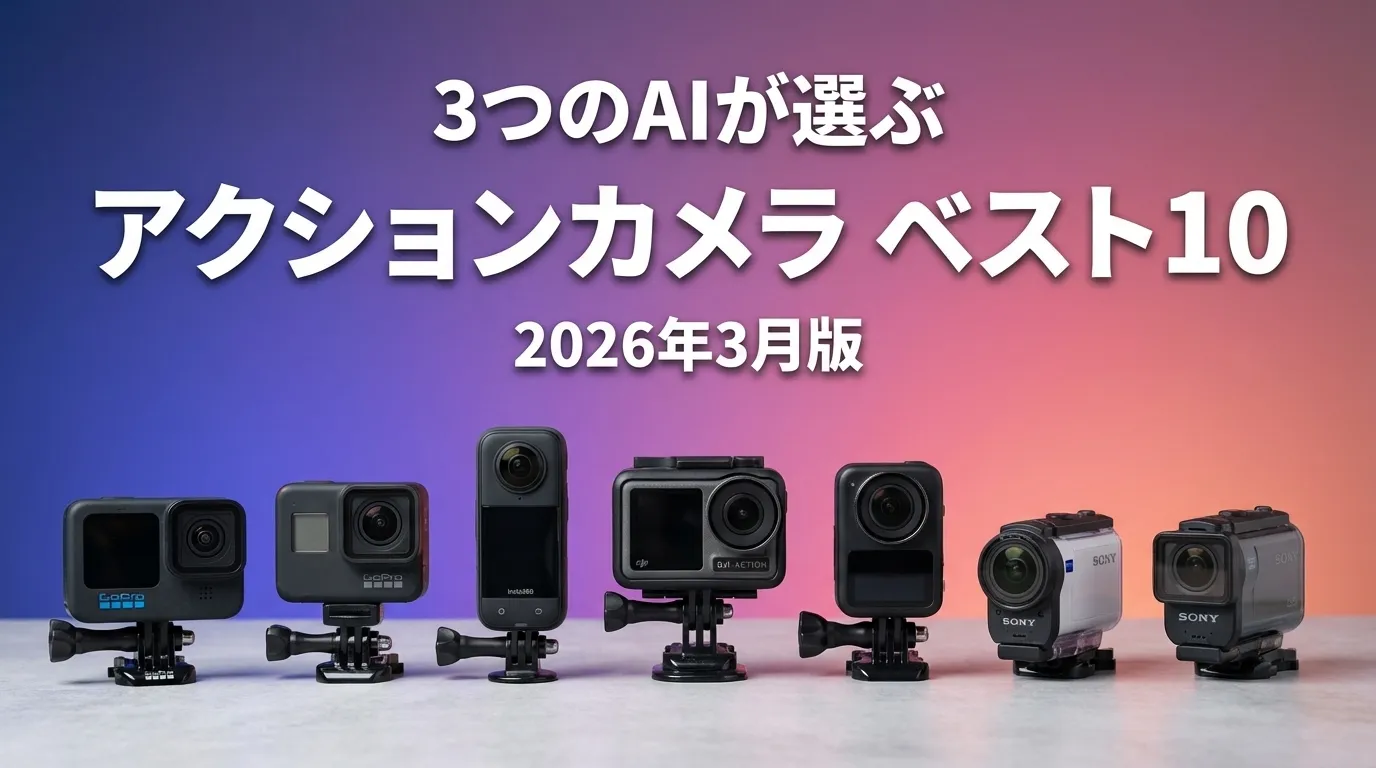 2026年4月版アクションカメラおすすめAIランキング
