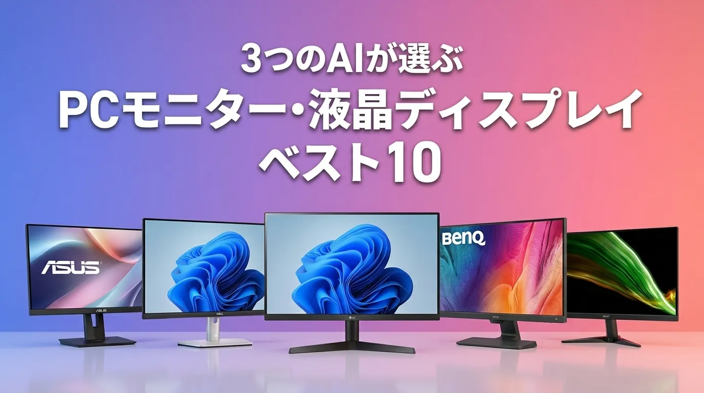 2026年7月版PCモニター・液晶ディスプレイおすすめAIランキング